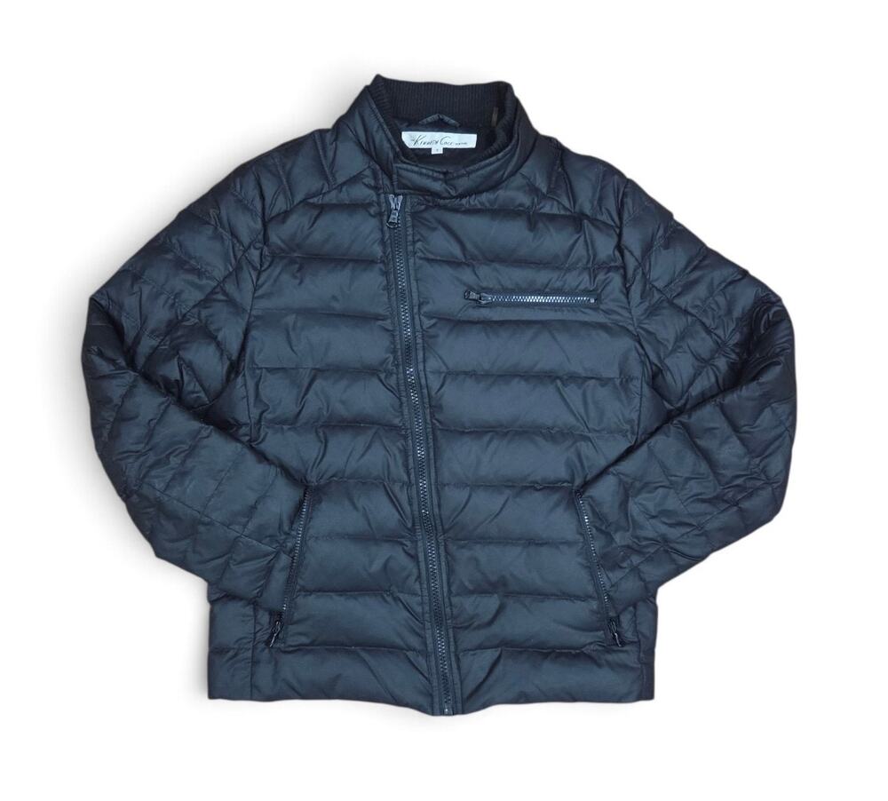 Kenneth Cole Asymmetrical Down Moto Puffer, Women's Sz Sm
